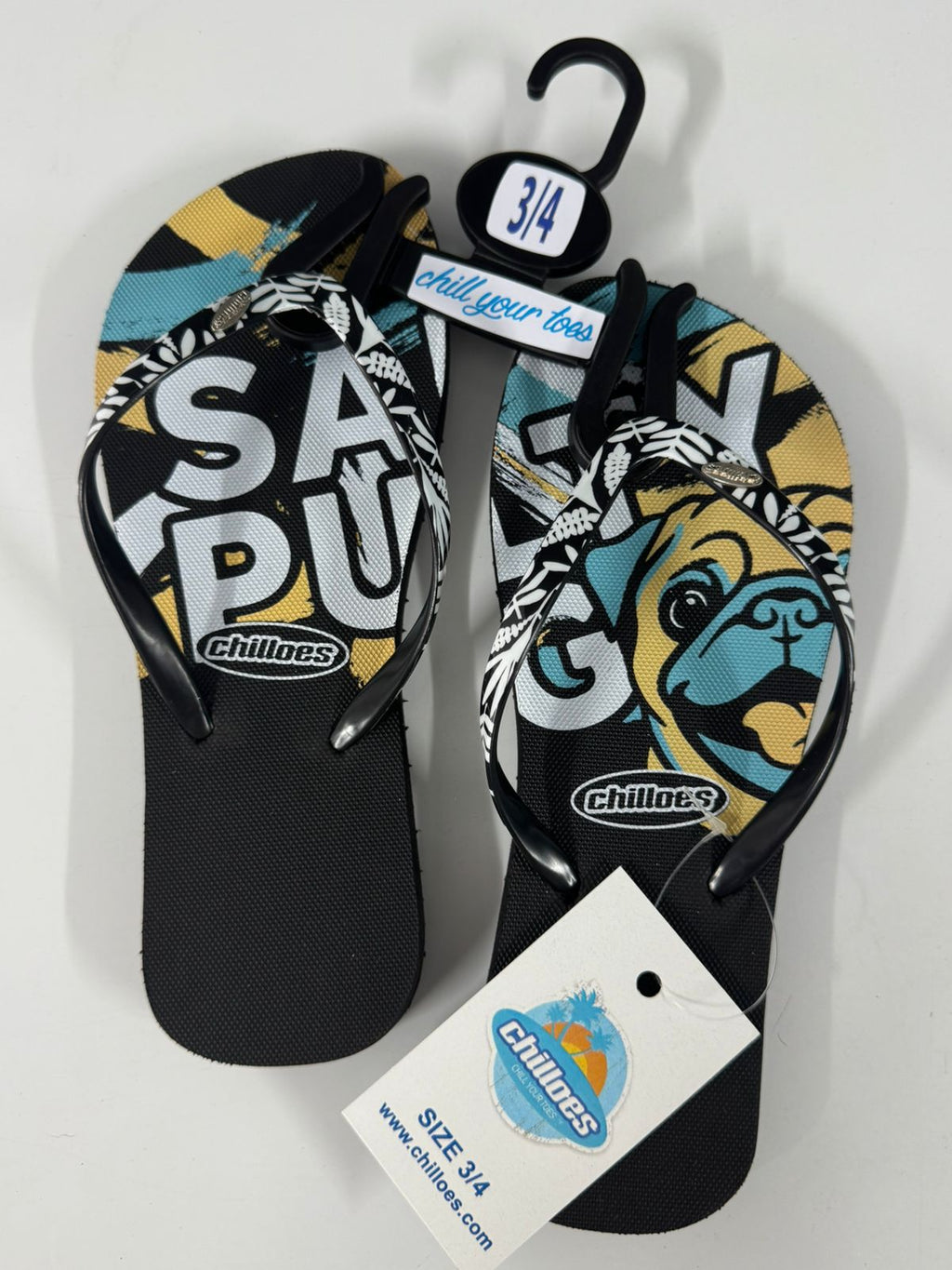 Salty Pug Chilloes Flip Flops