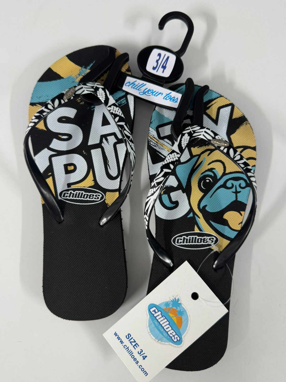 Salty Pug Chilloes Flip Flops