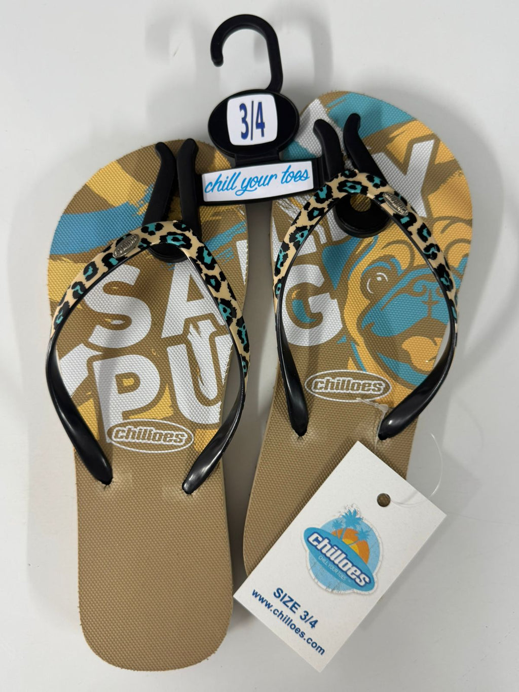 Salty Pug Chilloes Flip Flops