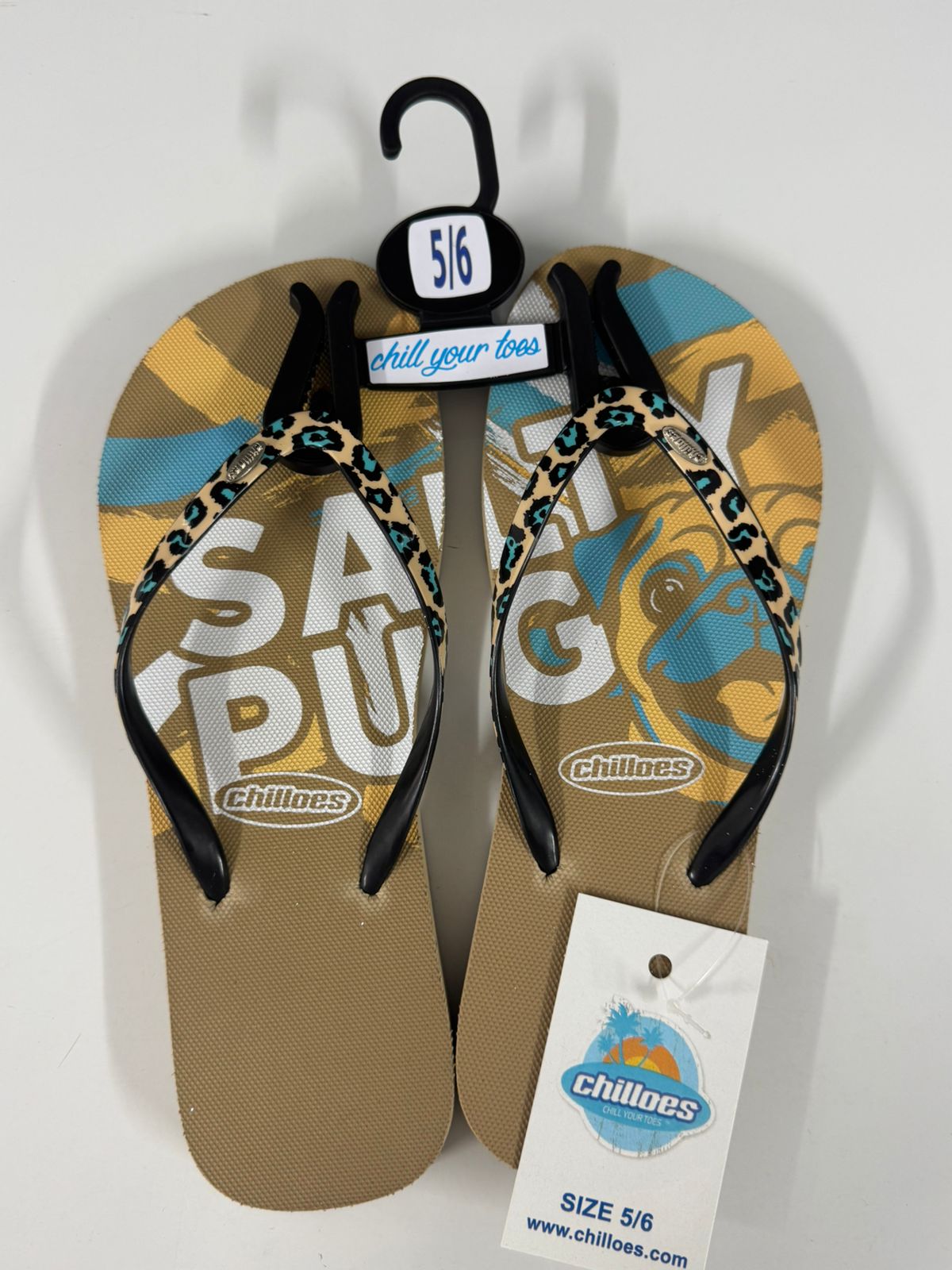 Salty Pug Chilloes Flip Flops