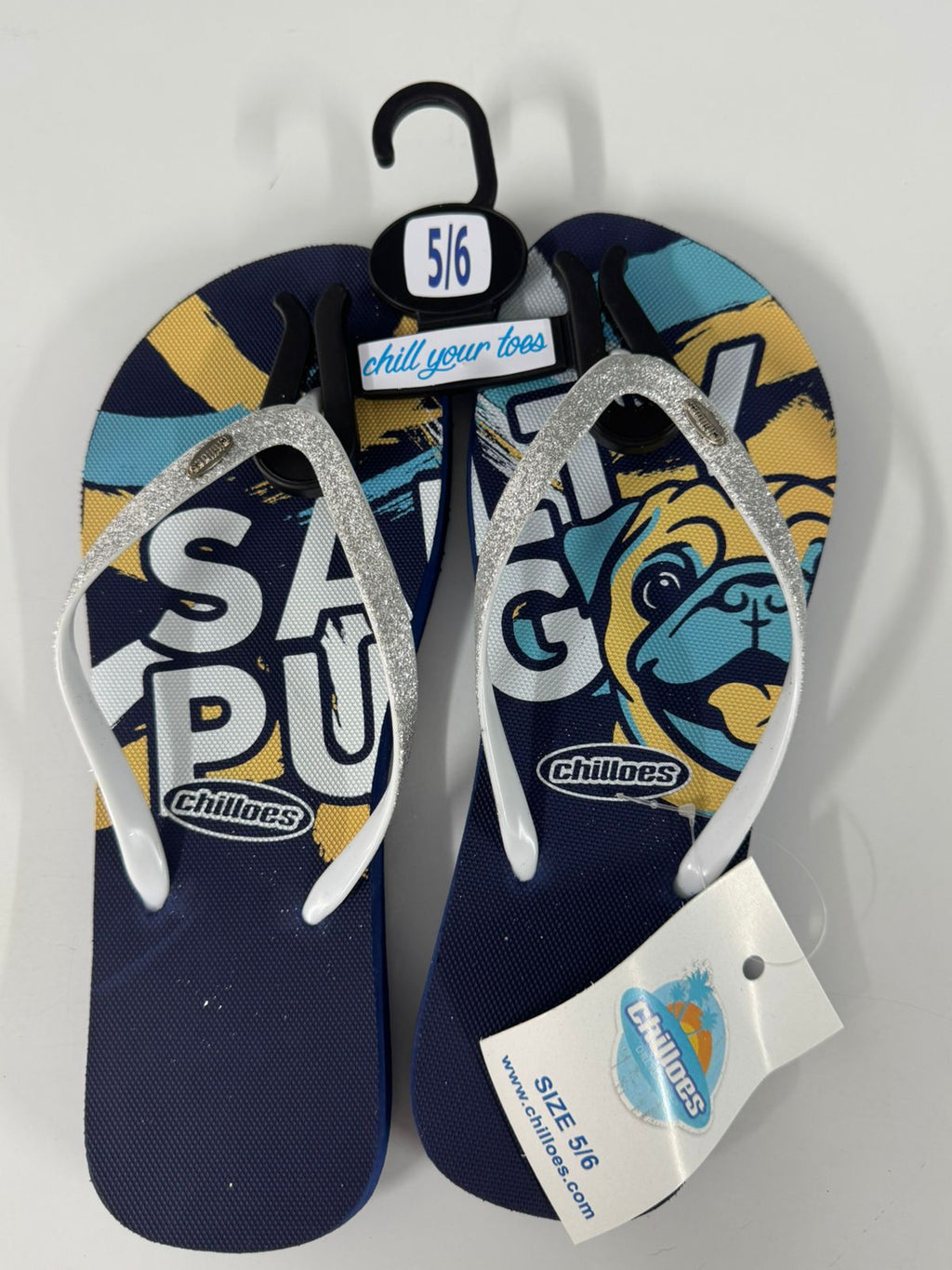 Salty Pug Chilloes Flip Flops